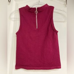 Cute stretchy maroon tank brand new!